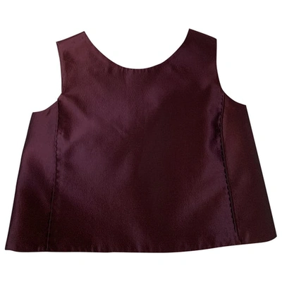 Pre-owned Roberto Capucci Camisole In Burgundy