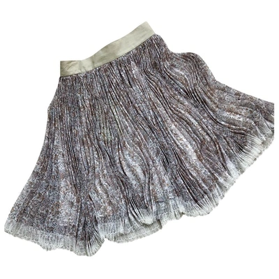 Pre-owned Etro Silk Mini Skirt In Multicolour