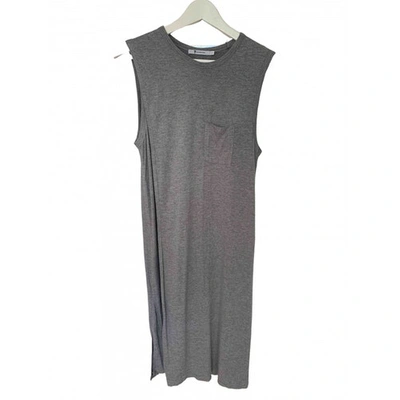 Pre-owned Alexander Wang T Mid-length Dress In Grey
