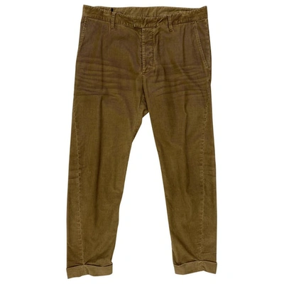 Pre-owned Dsquared2 Trousers In Brown