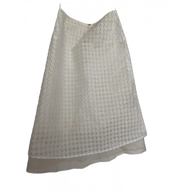 Pre-owned Richard Nicoll Mid-length Skirt In White