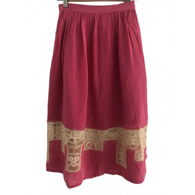 Pre-owned Hoss Intropia Mid-length Skirt In Pink