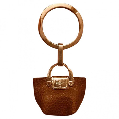 Preowned Longchamp Brown Leather Bag Charms ModeSens