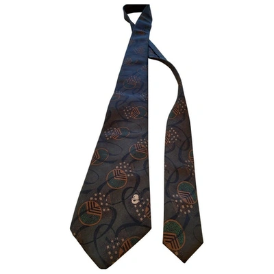 Pre-owned Courrèges Silk Tie In Brown