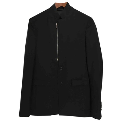 Pre-owned Kris Van Assche Wool Waistcoat In Black