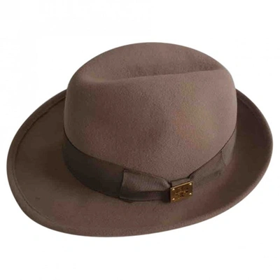 Pre-owned Tory Burch Wool Hat In Camel