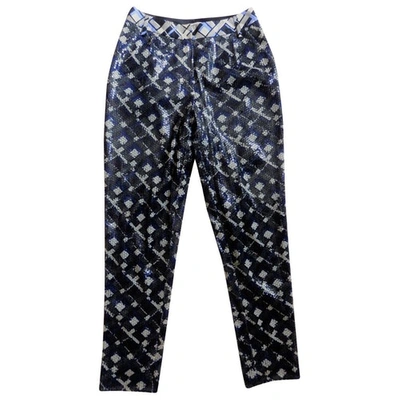 Pre-owned Manoush Carot Trousers In Blue