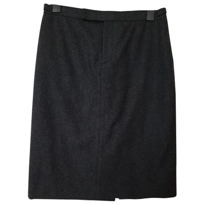 Pre-owned Ralph Lauren Wool Mid-length Skirt In Black