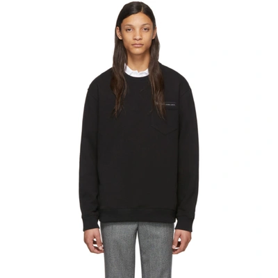 Givenchy Cotton Sweatshirt With Pocket In Black