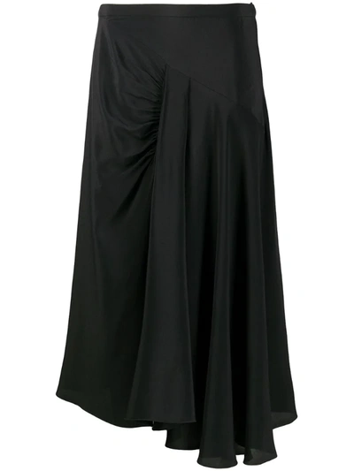 N°21 High-waisted Draped Skirt In Black