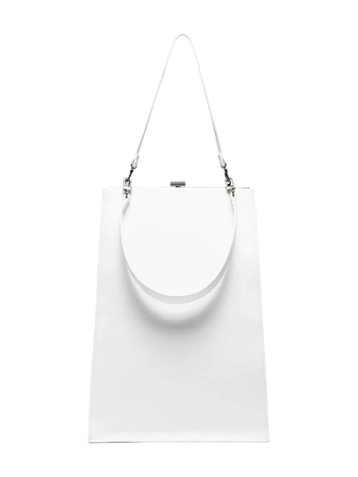 Studio Amelia White 4.3 Midi Envelope Leather Bag