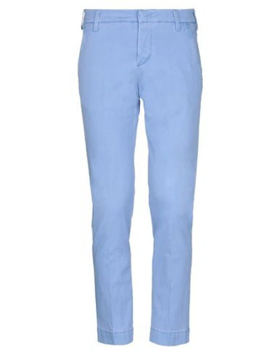 Entre Amis Casual Pants In Sky Blue