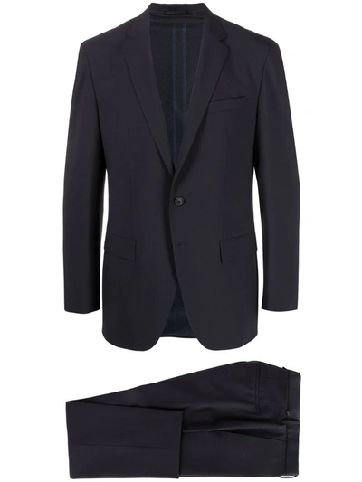 Hugo Boss Slim-fit Single-breasted Wool Suit In Dark Blue