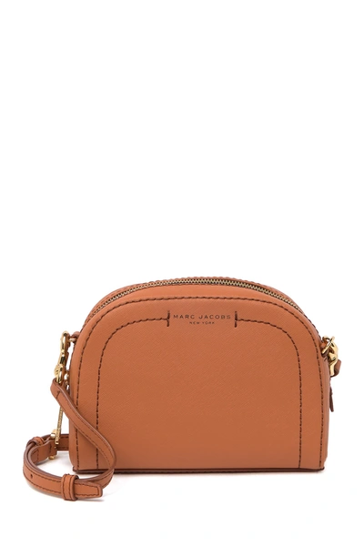 Marc Jacobs Playback Leather Crossbody Bag In Smoked Almond | ModeSens