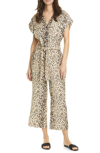 Joie Jailee Button Front Jumpsuit In Ecru