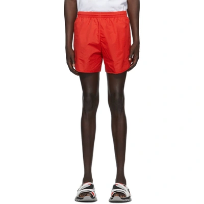 Balenciaga Red Nylon Running Shorts