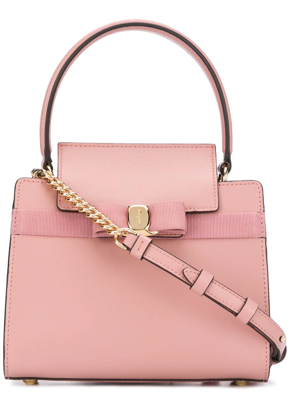 Salvatore Ferragamo Small Vara Bow Tote Bag In Pink | ModeSens
