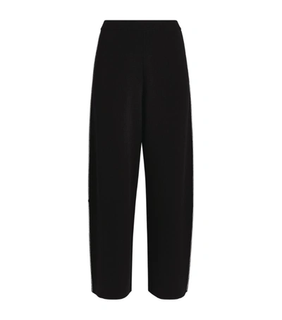 Stella Mccartney Wide-leg Elasticated Trousers In Black