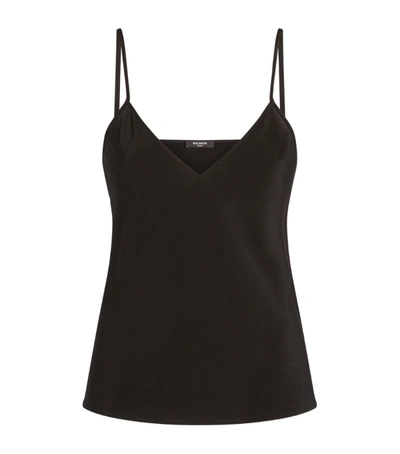 Balmain Silk Crepe De Chine Cami Top