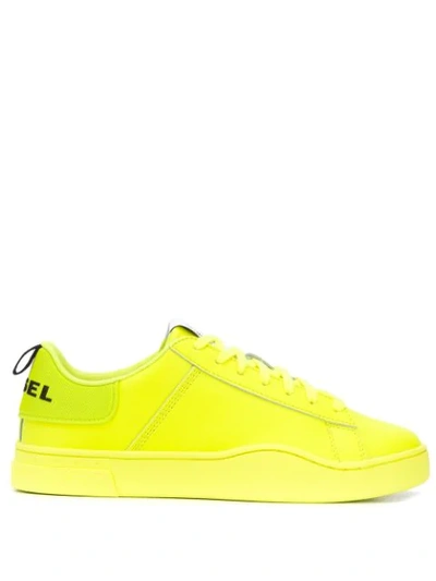 Diesel Neon Trainers In Yellow