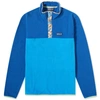 Patagonia Micro-d Snap-t Fleece Pullover In Blue