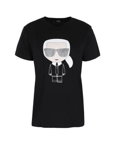 Karl Lagerfeld Giant Tokidoki Tshirt In Black