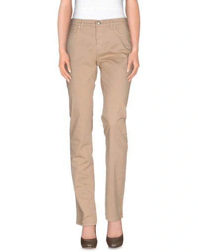 Trussardi Jeans Casual Pants In Sand