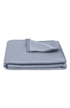 Matouk Eden 615 Thread Count Coverlet In Hazy Blue