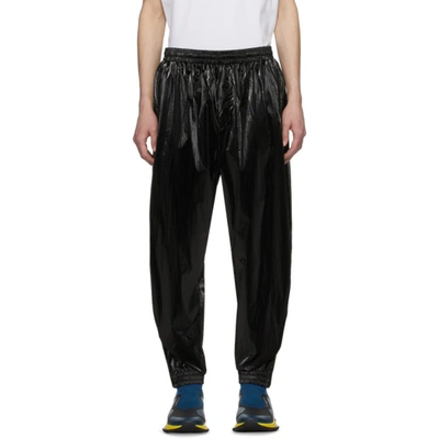 Givenchy Washed Velvet Effect Nylon Pants In 001-black