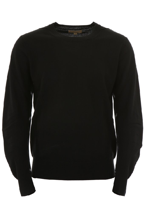 Burberry Crewneck Sweater In Black | ModeSens