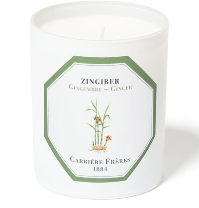 Carriere Freres Scented Candle Ginger - Zingiber 185 G In White