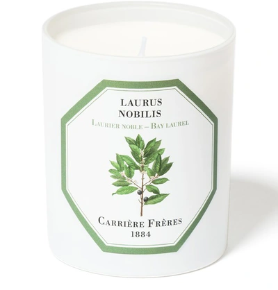 Carriere Freres Scented Candle Bay Laurel - Laurus Nobilis 185 G In White