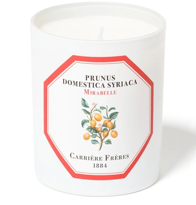 Carriere Freres Scented Candle Mirabelle - Prunus Domestica Syriaca 185 G In White