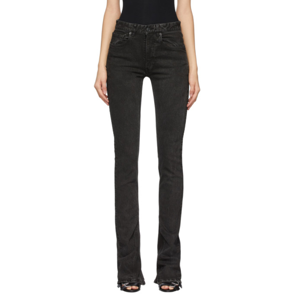 Balenciaga Women's Flare Skinny Jeans In Charcoal | ModeSens