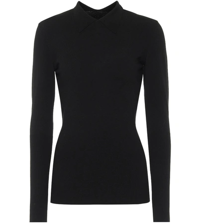 Alaïa Wool-blend Sweater In Black