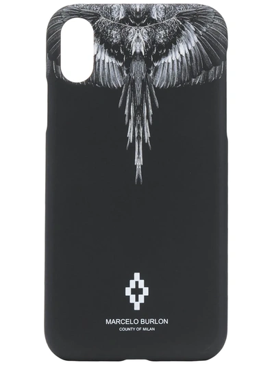 Marcelo Burlon County Of Milan Wings Print Iphone Xr Case In Black