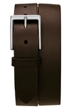 Shinola Lightning Bolt Keeper Belt In Deep Brown