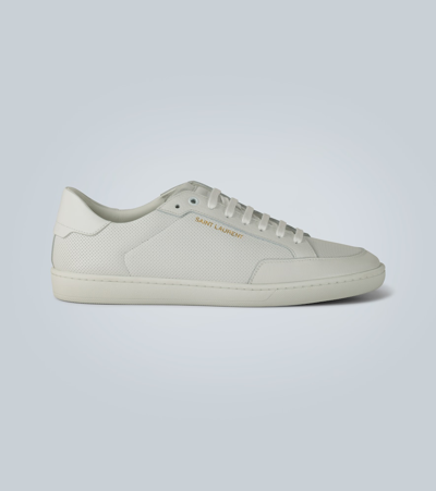 Saint Laurent Sl10 Low Top Sneakers In White