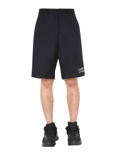 Marcelo Burlon County Of Milan Marcelo Burlon Men's Black Cotton Shorts