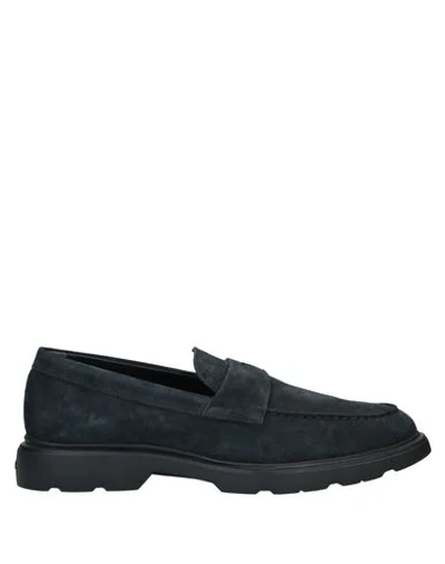 Hogan Loafers In Dark Blue