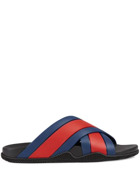 mens gucci web slide sandal