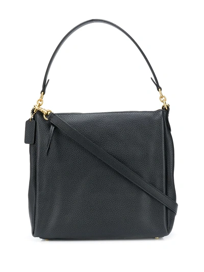 Coach Shay Pebbled Tote Bag In Black