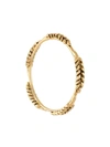 Aurelie Bidermann Five Cobs Wheat Bangle Bracelet In Gold