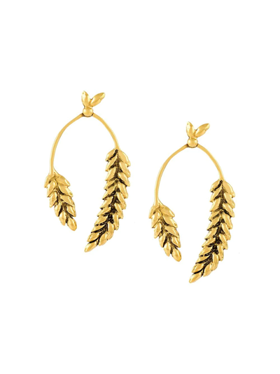 Aurelie Bidermann 'wheat' Earrings In Metallic