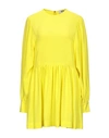 Msgm Short Dresses In Yellow