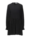 Msgm Short Dresses In Black