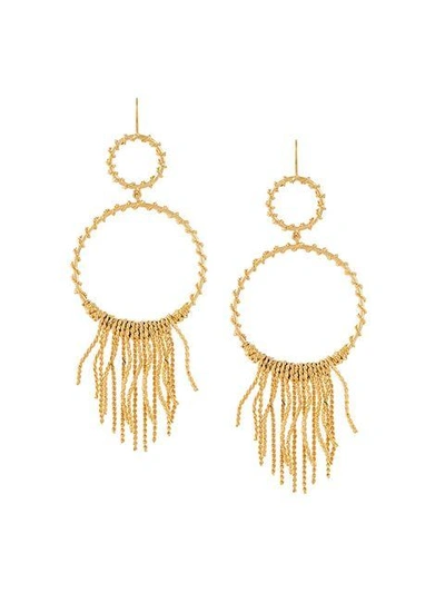 Aurelie Bidermann 'marissa' Chandelier Hoop Earrings In Metallic