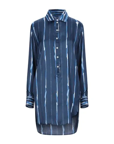 The Editor Shirt Dress In Blue