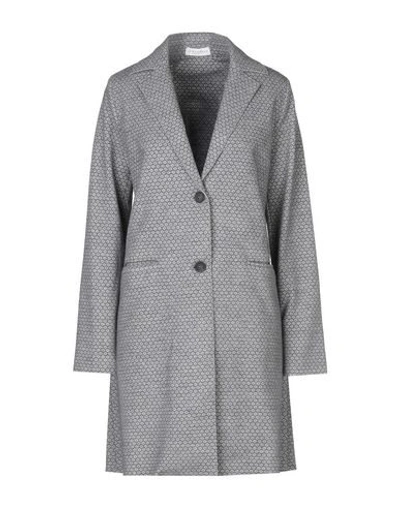 Le Tricot Perugia Overcoats In Grey