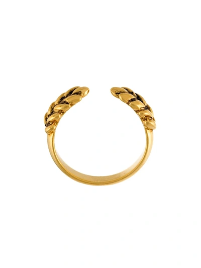 Aurelie Bidermann Two Cobs Wheat Ring In Gold